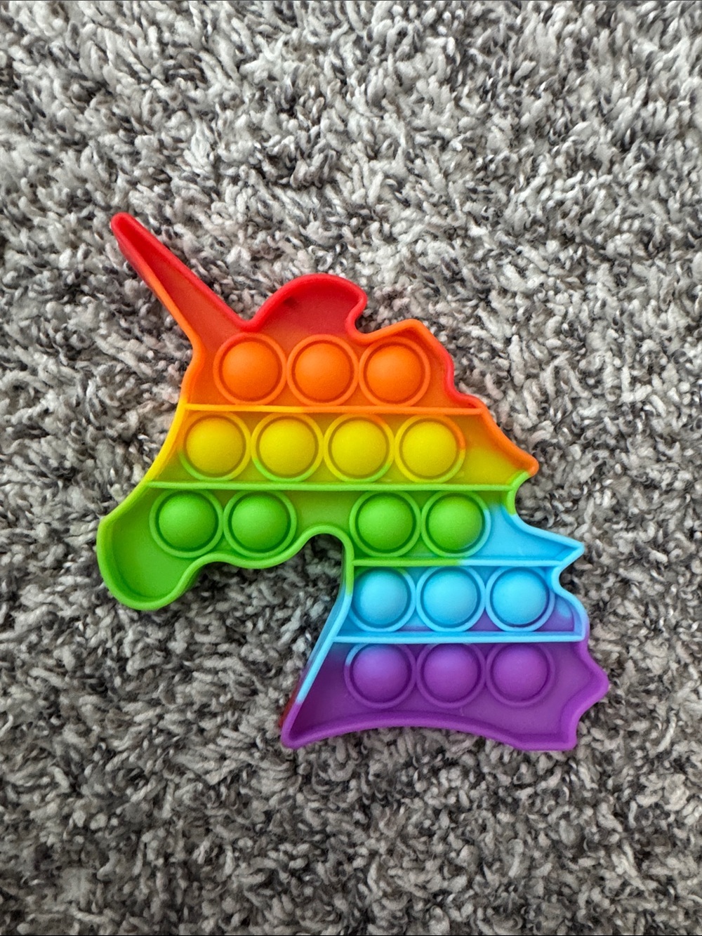 Rainbow Unicorn Pop-It Sensory Fidget Toy - Multicolor
